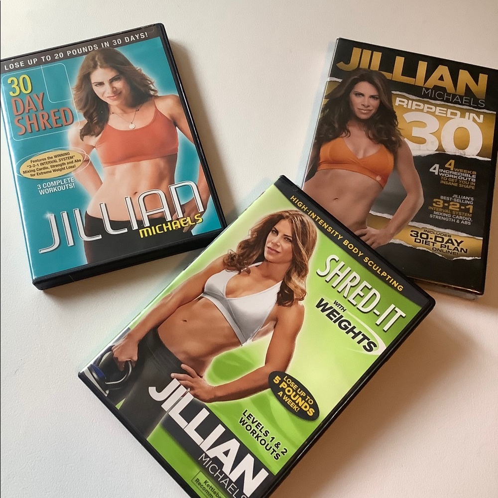 Jillian Michaels 3 DVD Workout Set 30 Day & Weight